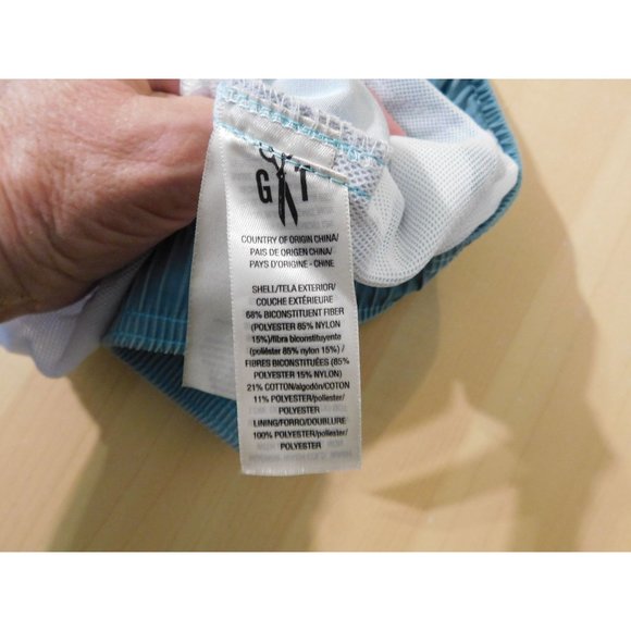 Good Threads Shorts XL Green Blue Elastic Waist Drawstring Mesh Lining - Picture 4 of 4